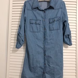 Juniors Speed Control Shirt Dress Size M